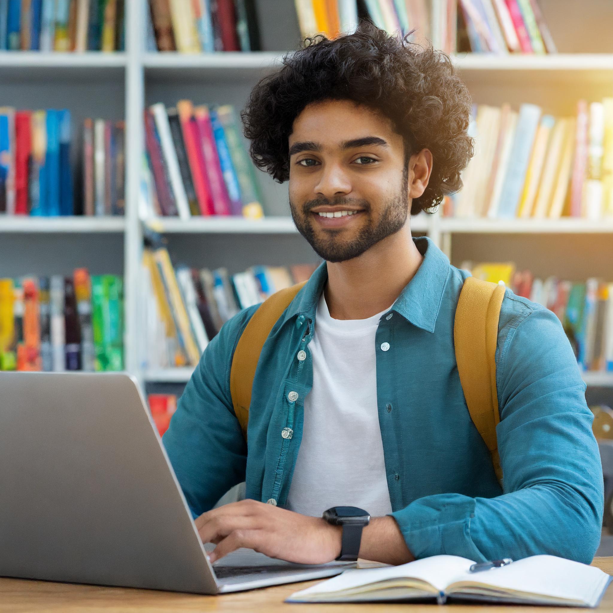 Firefly student at work with computer 88034